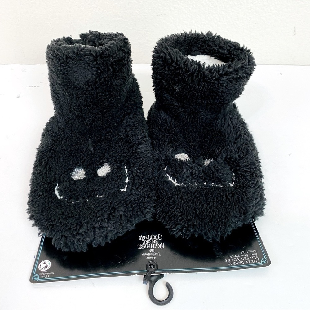 Disney Nightmare Before Christmas Fuzzy Slipper Socks Size M